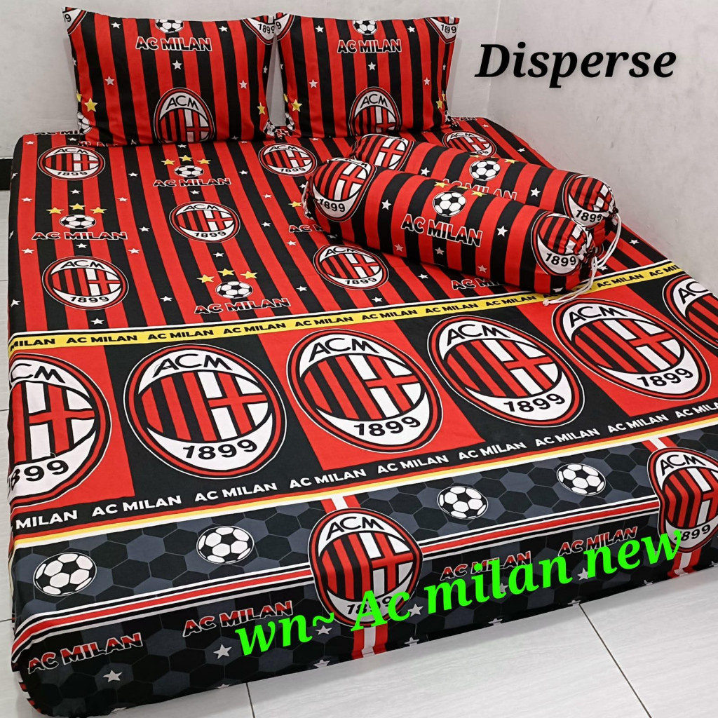 Sprei Karet UK 90X200x20 Motif Bola Sprei MU I Sprey Chelsea I Sprai Madrid I Sprey Bercelona