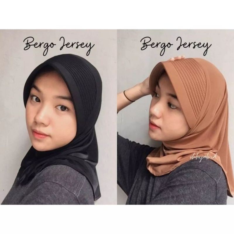 Hijab Sporty PET BESAR/ Hijab Instant / Hijab Sport PET TEBAL Olah Raga Spandek Bergo Polos