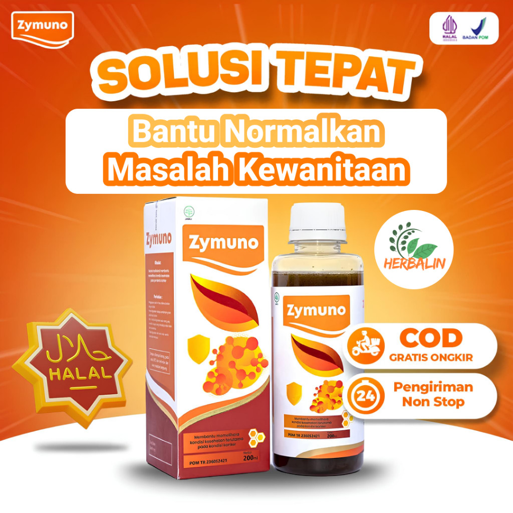 Zymuno Obat Madu Herbal Keputihan Pelancar Haid Benjolan Original Asli 100% Tanpa Campuran Official