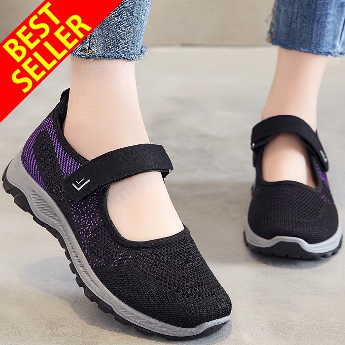 PROMO QINGSHUI Sepatu Sneakers Wanita Outdoor Sepatu Wanita Kasual Terbaru