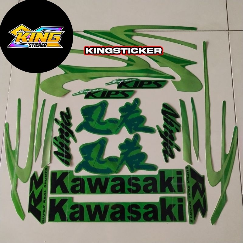 Striping Stiker kawasaki ninja rr old 2011 hijau