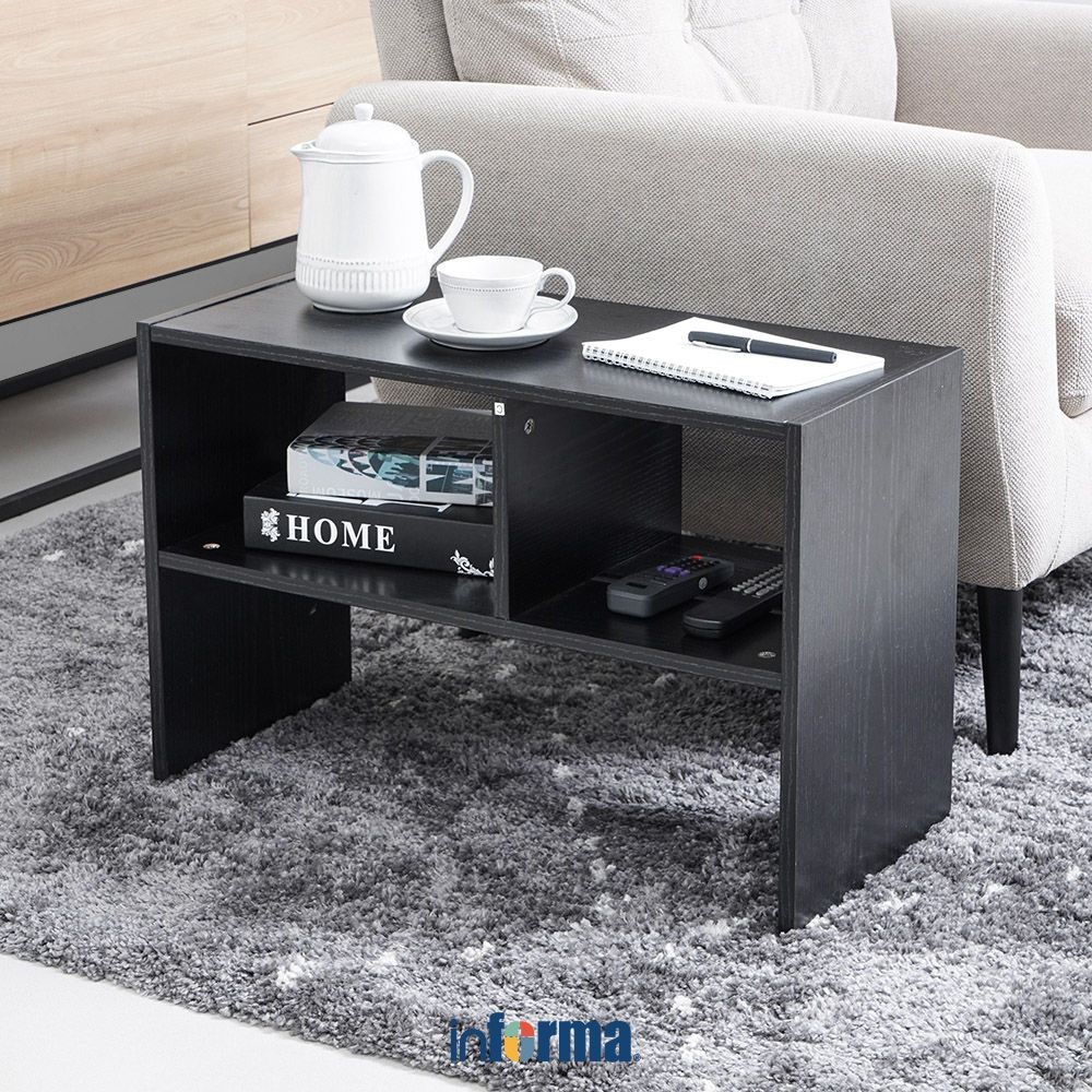 Informa Meja Flip Side - Hitam Multifunctional Table Meja Serbaguna Furnitur Rumah Minimalis Nakas R