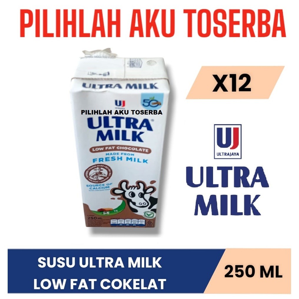 

SUSU ULTRA LOW FAT COKLAT COKELAT 250 ML - ( HARGA 1 PAKET ISI 12 )