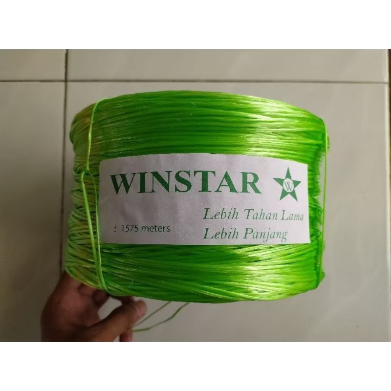 

SALE Tali Rafia Pres JUMBO 1,4 KG = 1.575 Meter Tali WINSTAR Cabe Tomat Timun Lanjaran Tawo Salaran Rafia Press Pare Gambas Oyong f-5