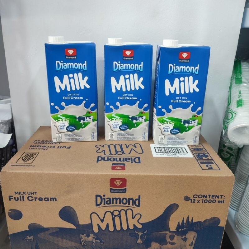 

Susu UHT Diamond 1Dus 12x1lt KHUSUS GRAB GOSEND