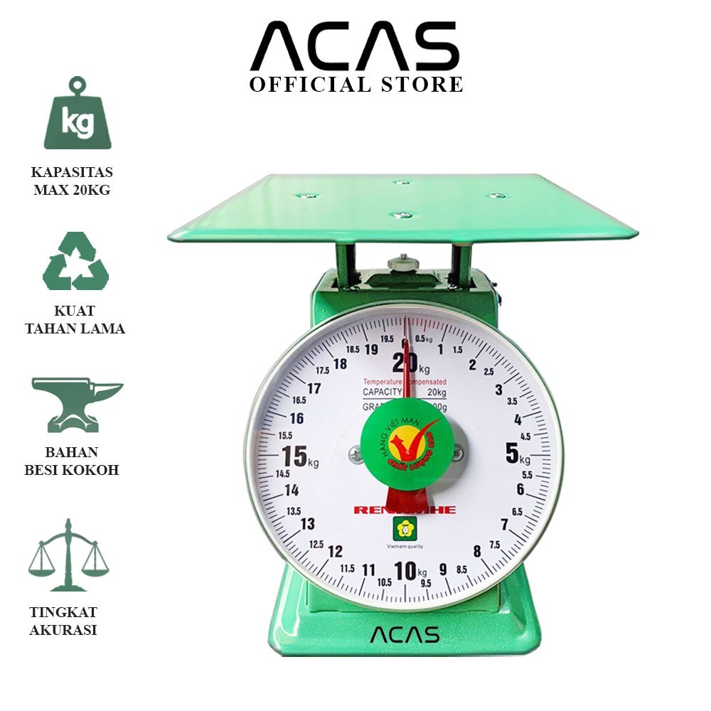 ACAS Rh Timbangan 20kg - 50kg Manual Vietnam