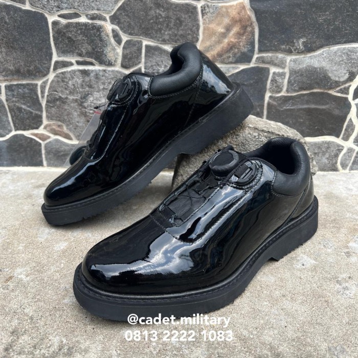 Sepatu Dinas PDH Trav Traveller Kemhan Pendek Putar [ Dial / Knob ] - 38