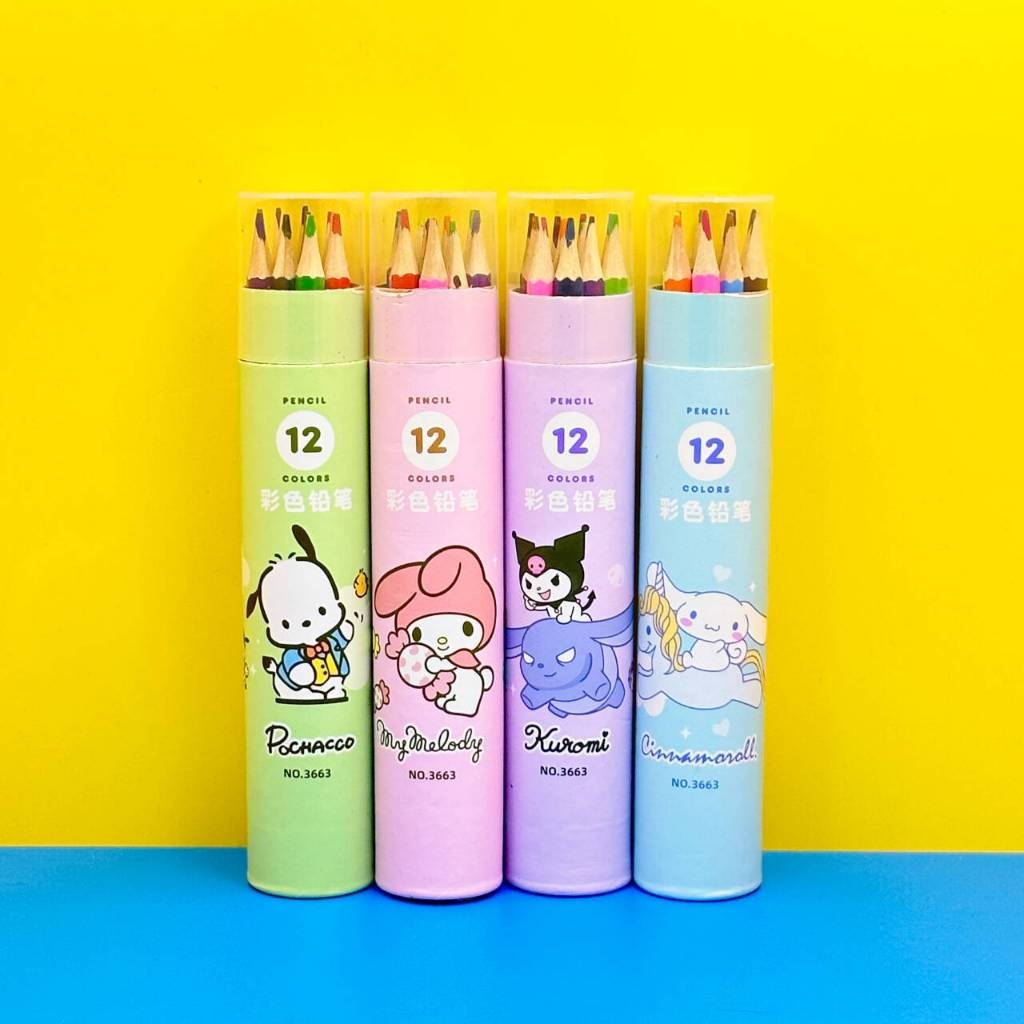 

1 Set Isi 12 Pensil Warna Tabung / Pensil Warna Tabung Isi 12 / Color Pencil BB140