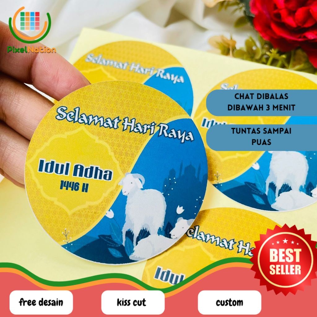 

PiNat 9-15 Sticker Eid Adha Ramadhan Sticker Selamat Lebaran Idul Adha Hampers Free Desain Murah