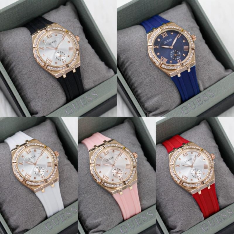 JAM TANGAN CEWEK GUESS COSMO CHRONOGRAPH SECOND