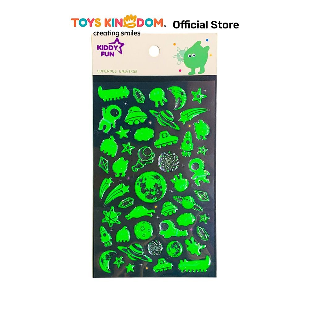 

Toys Kingdom Kiddy Fun Stiker Funny Luminous Universe - Hijau Stiker Dekoratif Lucu Cute Stickers Deco Sticker Pack Journal Book