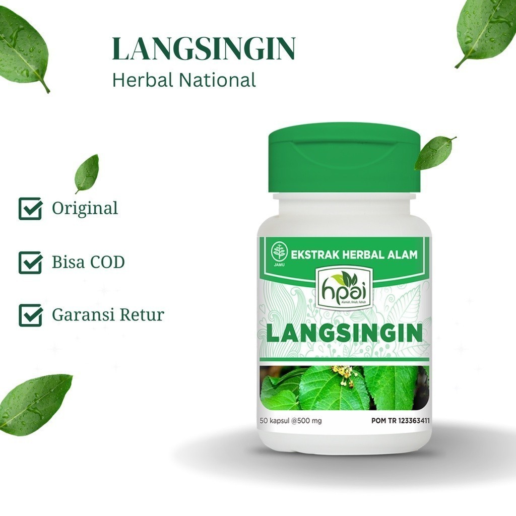 

NEW ORIGINAL LANGSINGIN - menurunkan berat badan akibat kelebihan lemak, meluruhkan lemak - HNI BPOM