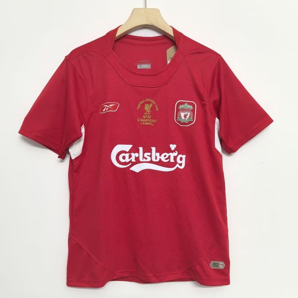 Jersey Vintage 2004-2005 Liverpool Kandang T shirt pria