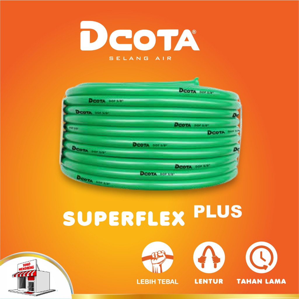 DCOTA Superflex PLUS 1/2" Selang Air Setengah inch Slang Taman Tebal Flexible Lentur limaperdelapan