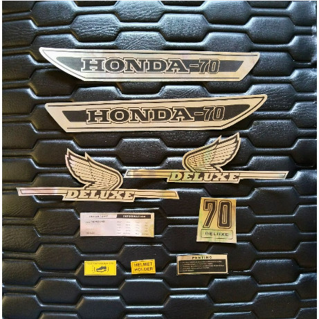 Striping Stiker C70 Silver Honda Variasi Setiker Sticker Motor Olong
