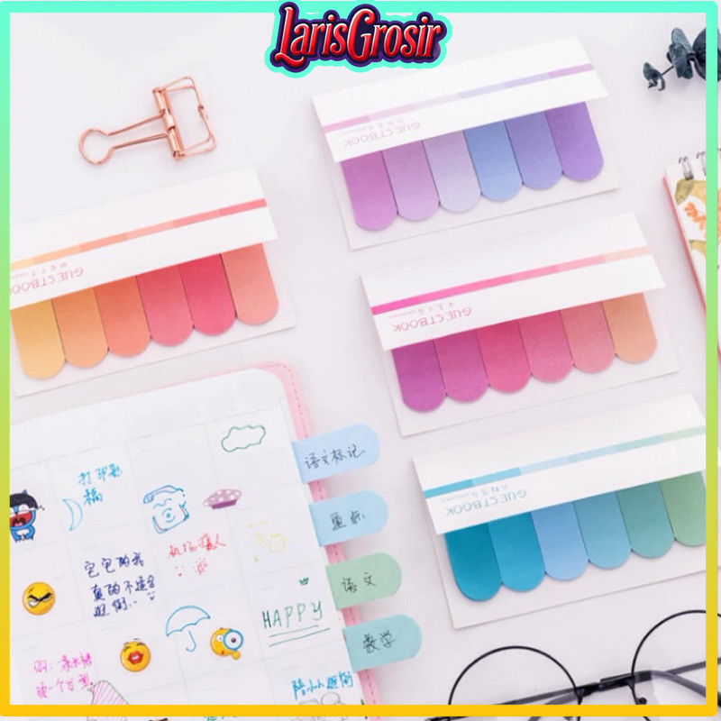 

COD MKS Mini Sticky Notes / Pembatas Kertas Aesthetic / Label Sticky Notes / Penanda Halaman Buku / Memo Mini Stick Polos Laris Grosir