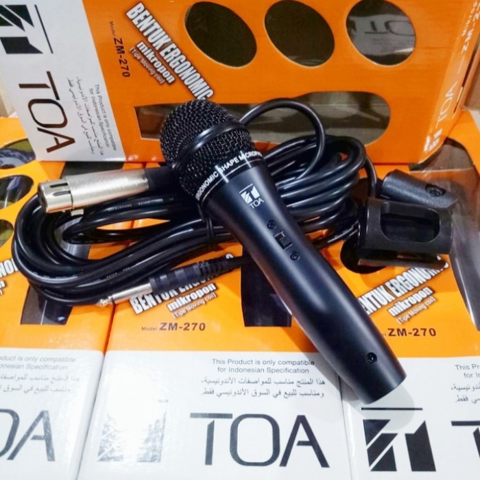 JJ99 Mic toa ZM-270 mic kabel mic pegang mic adzan toa ZM-270 Original