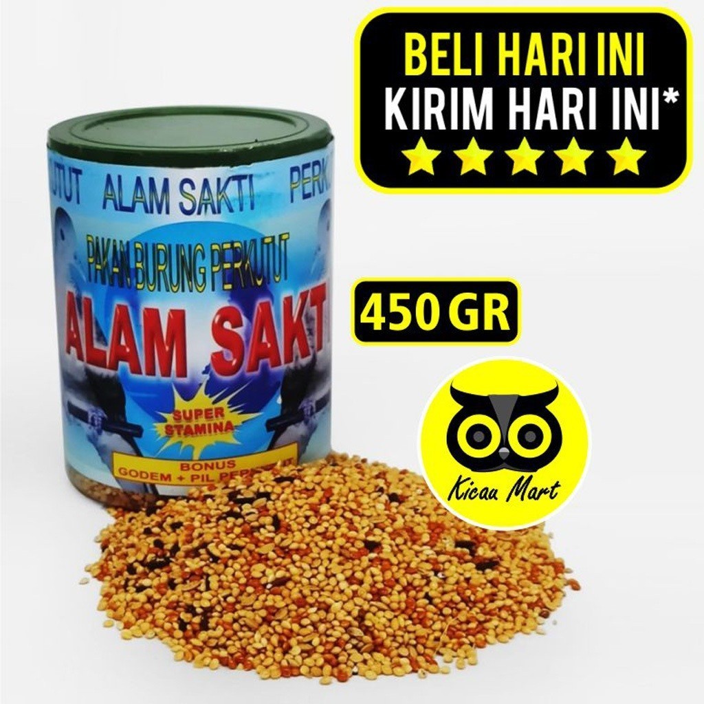 KICAU MART PAKAN PERKUTUT ALAM SAKTI MAKANAN BURUNG MILET MERAH PUTIH KETAN HITAM GABAH BANGKOK JUWA