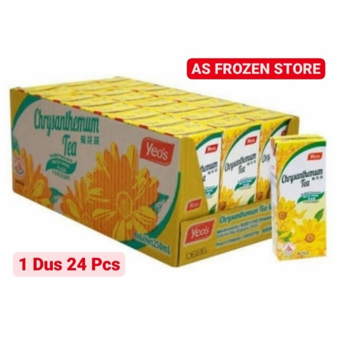

Yeos Chrysanthemum Tea 250 ml / Teh Bunga Krisan 250 ml 1 Dus 24 Pcs