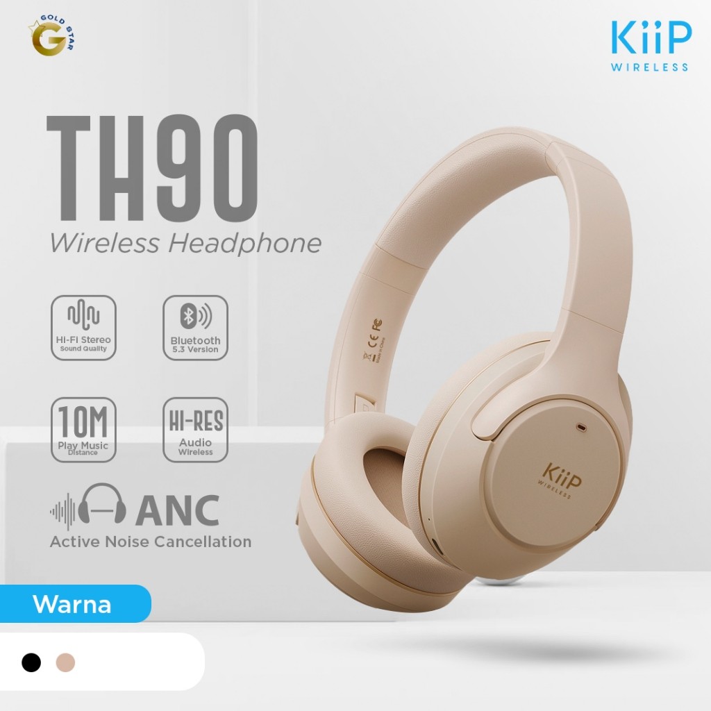 KiiP Wireless TH90 ANC Wireless Over-Ear Headphone Spatial Audio