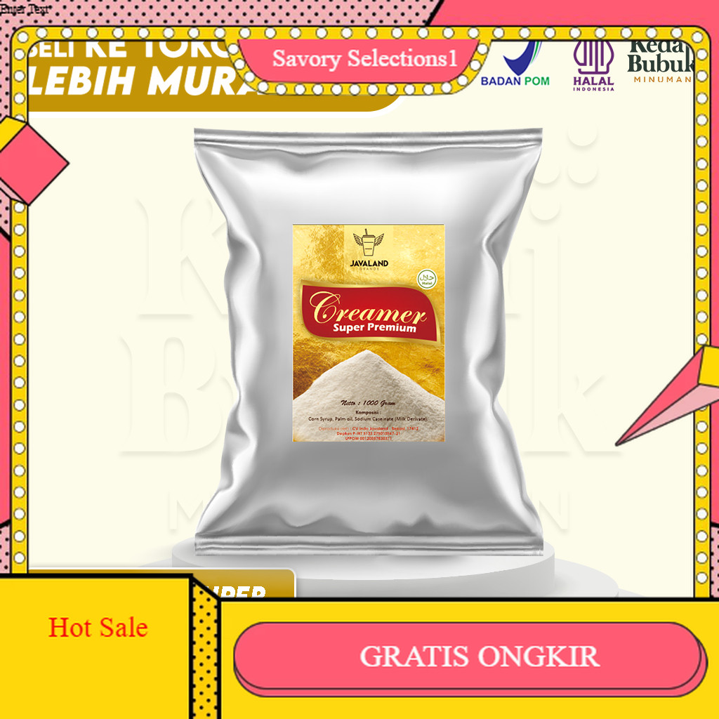 

【SAVORY】DISKON!! Javaland Bubuk Creamer / Krimer 1Kg - Super Premium | Non Dairy | Creamy Café