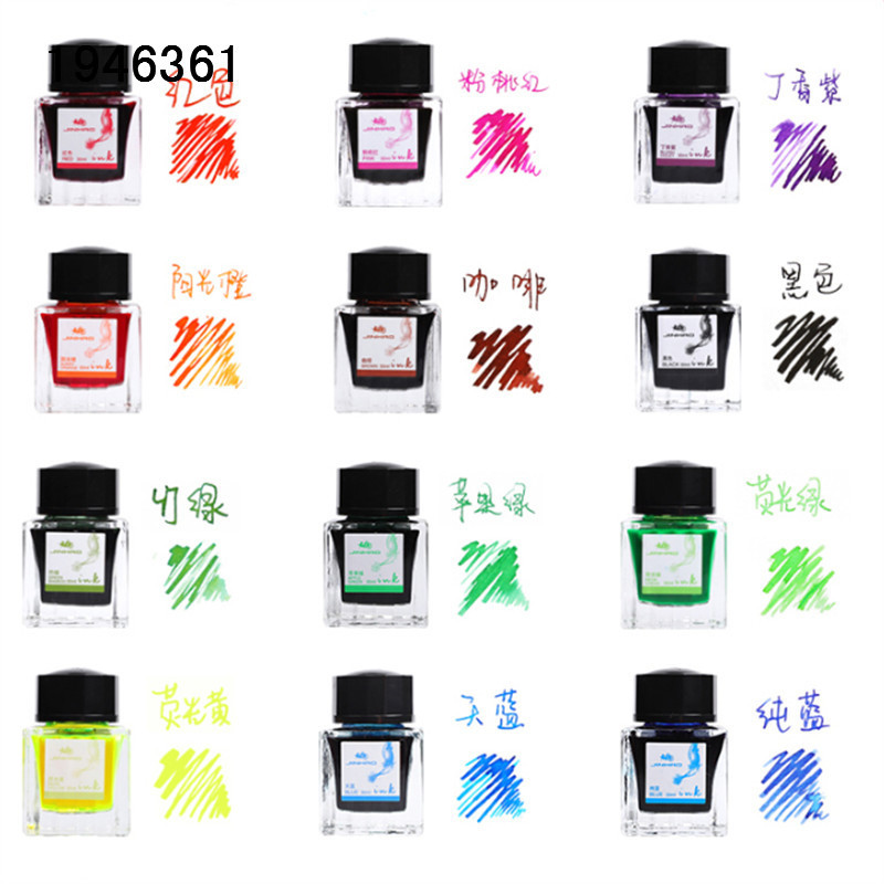 

Jinhao 30ml Glass bottled ink fountain Pen portable pen ink quality is not hurt pen Ink refill school office supplies