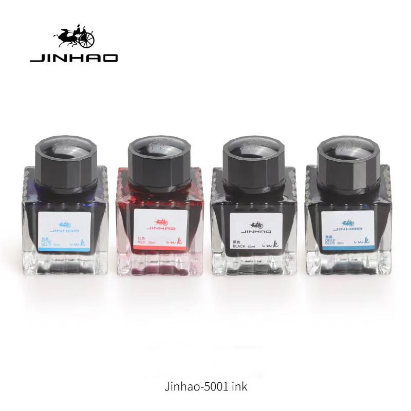 

1 Bottle Jinhao 5001 Premium 50ml Fountain Pen Ink,Black,Blue,Blue black, Smooth Writing,Suitable for Calligraphy Pen