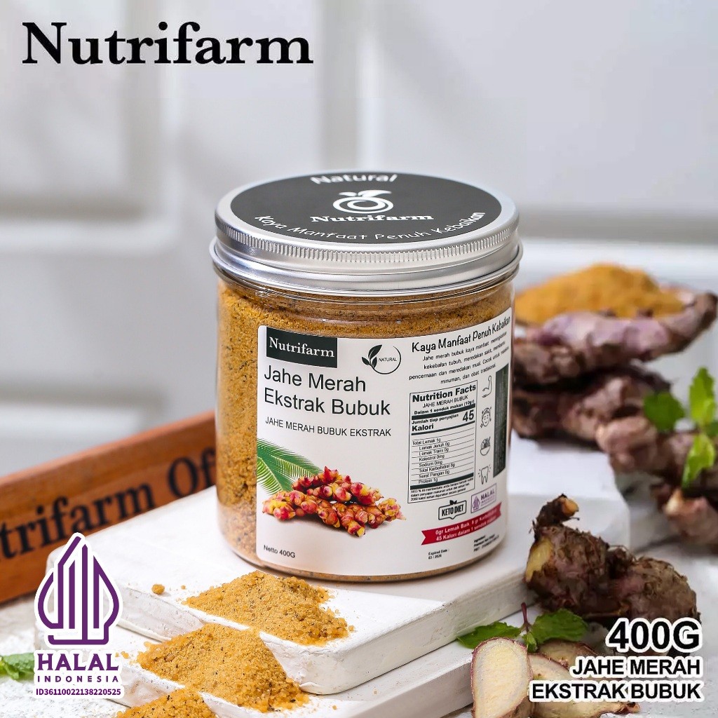 

New JAHE MERAH BUBUK ASLI 100% TANPA CAMPURAN 400G/ JAHE MERAH BUBUK SEGAR/ JAHE MERAH GULA AREN ORIGINAL UNTUK MINUMAN/ JAHE MERAH RATU LEBAH/ JAHE MERAH 1KGPremium