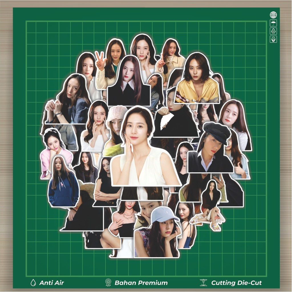 

HOT 50 PCS STIKER Stiker F(X) KRYSTAL Stiker Fashion Cars Decal Dingin Kartu Album Custom Vinyl Anti Air- Sticker Aesthetic Buku Journal Koper Casing HP Tablet Laptop Helm Motor Botol Minum