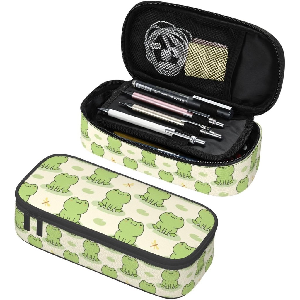 

Cute Frog Animal Pencil Case Big Capacity Storage Pencil Pouch Stationery Bags Portable Pen Holder Box Organizer For Student