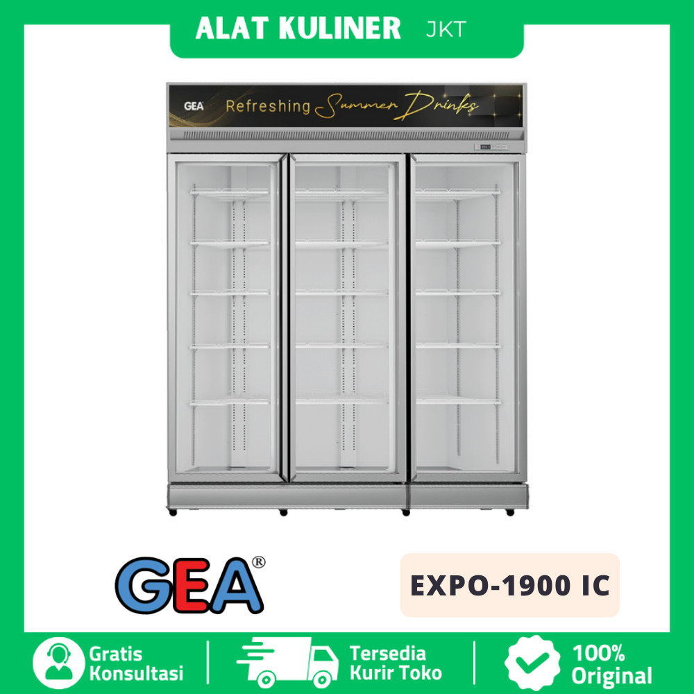 CHILLER COOLER GEA EXPO-1900-IC KULKAS MINUMAN KACA LOW E GLASS ORIGINAL