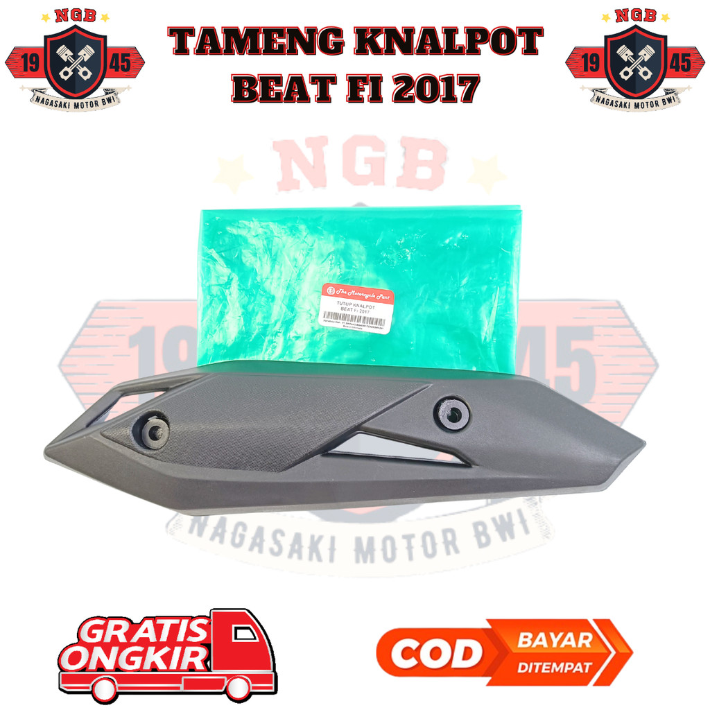 Tutup Knalpot Honda Beat Fi 2017 - Tutup Kenalpot Motor Beat Fi 2017 Original Variasi Motor