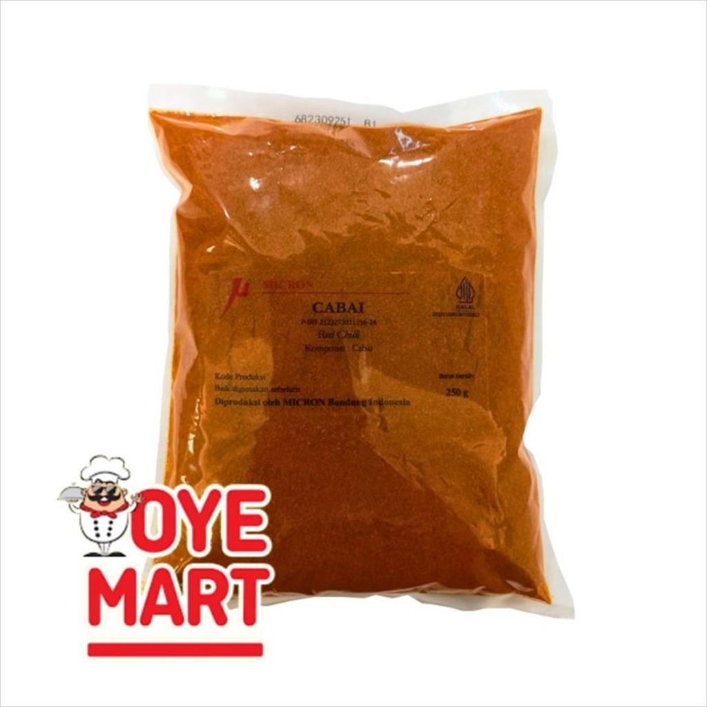 

MICRON CABAI BUBUK HALUS 250GR/CABE BUBUK PEDAS