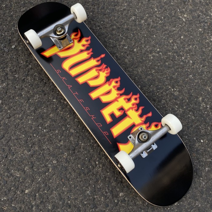 "D.LTA" -  TERLARIS Pemula Skate By puppets skateboard - a. black 8.0, 8.0