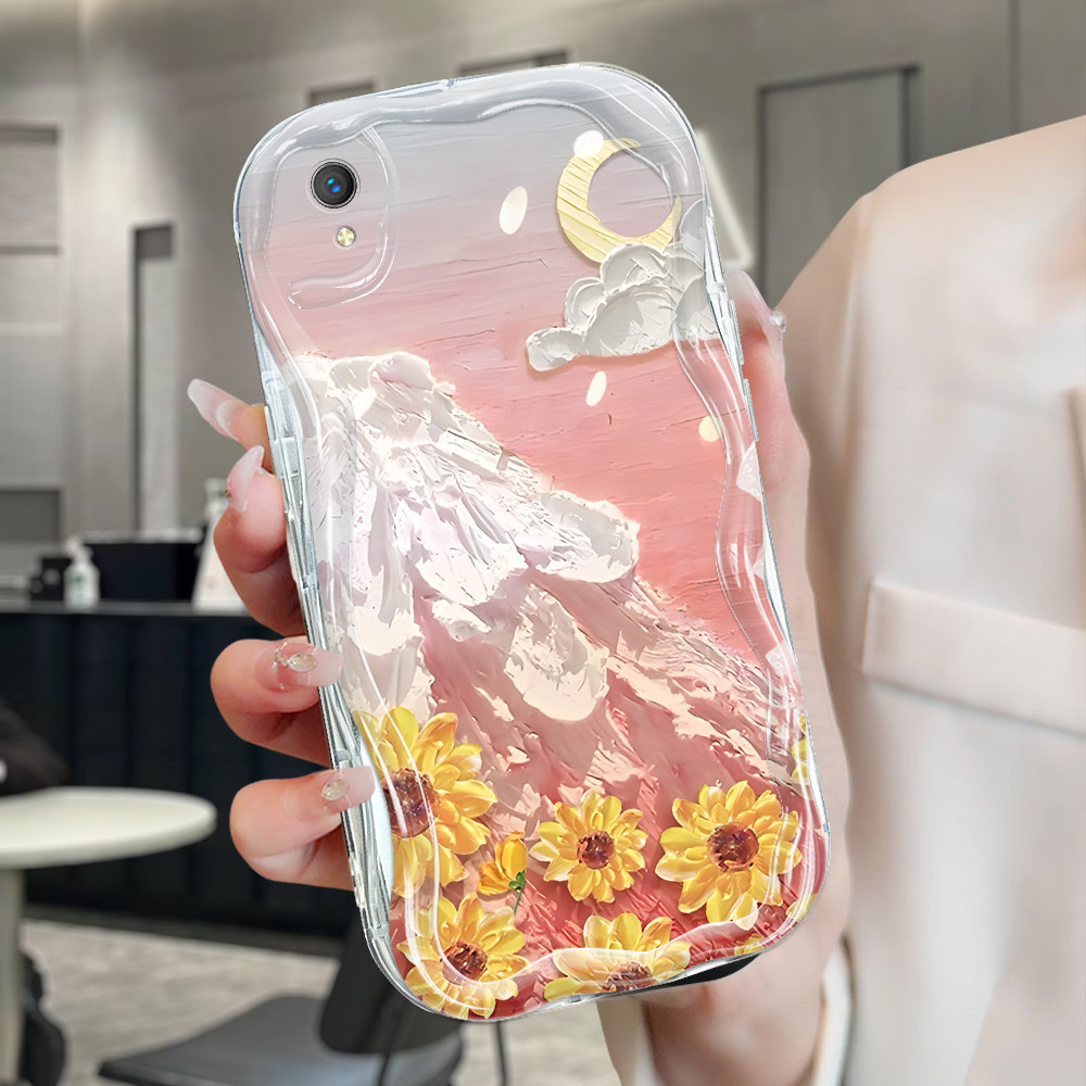 Vivo Y1S Y91C Case Softcase Case lucu Cassing Casing Hp Kesing Soft Oil Painting 6230