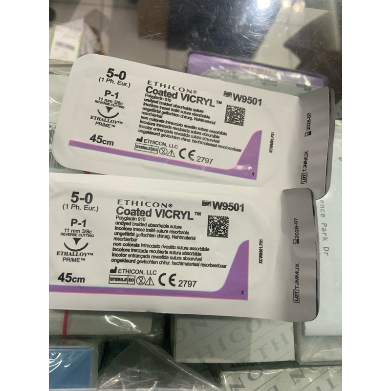 VICRYL 5-0 reverse cutting W9501 BENANG OPERASI