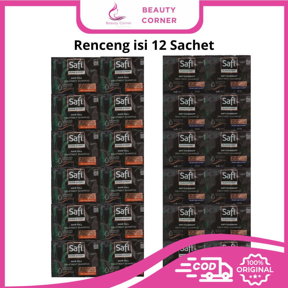 [Renceng Isi 12Sachet] Safi Hijab Expert Treatment Shampoo - 10ml