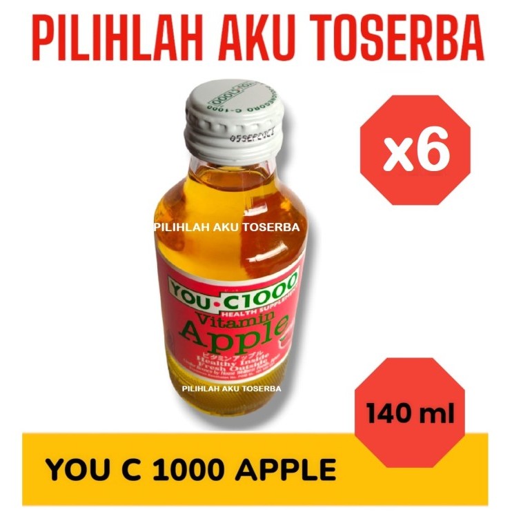 

You C 1000 / YOU C1000 APPLE vitamin C 140ml - ( HARGA 6 Botol )