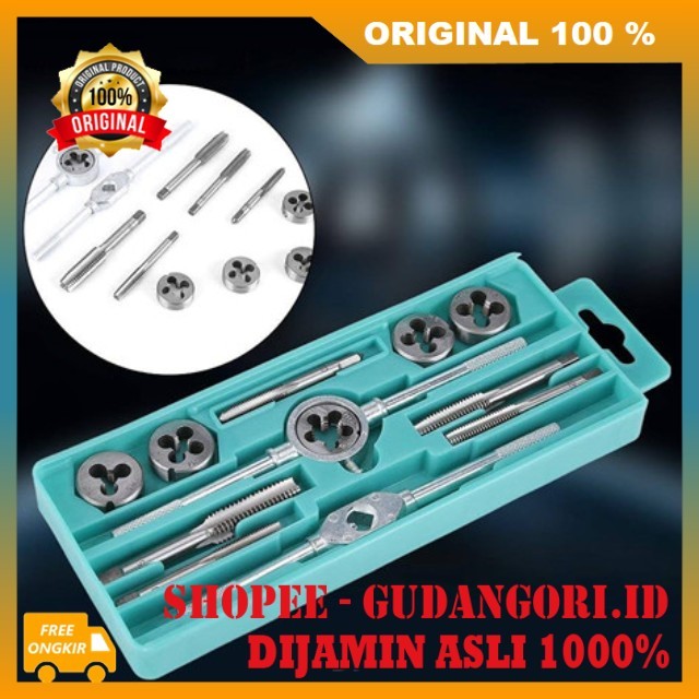 Alat Ulir Drat 12 Pcs Alat Pembuat Drat Baut Pembuat Ulir Drat Baut Alat Senai Drat ORIGINAL