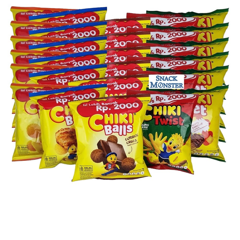 

Chiki RENCENG Balls Chiki Net Chiki Twist - Netto 10 bks x 22 gr