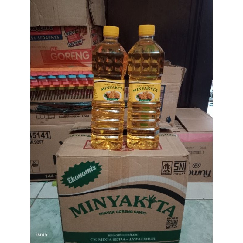 

Minyak Goreng Sawit Merk Kita 1lt 1 dus isi 12pcs