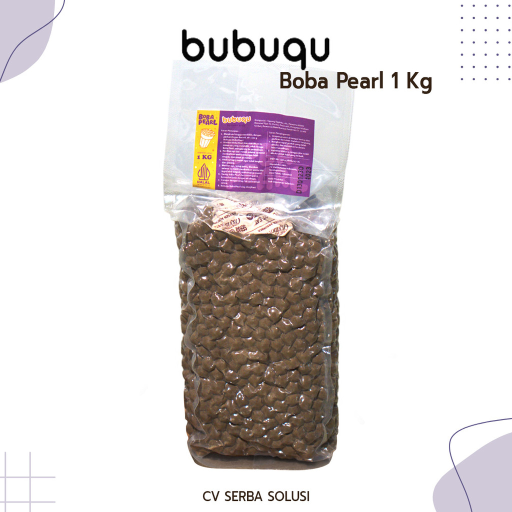 

1Kg Bubuqu Boba Pearl - Mutiara Boba Tapioca Starch by Delifru