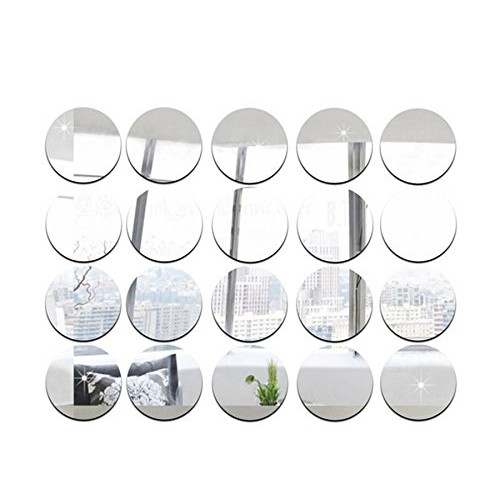 

7cm Diameter Round Mirror Sticker , DIY Accessory Decorative Mirror Pieces , Acrylic Mirror Sticker ,50pcs/lot