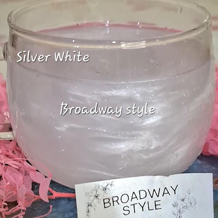 

✨TERLARIS -Edible Glitter Minuman Drink Cake food grade Lustre Luster Dust - Silver White