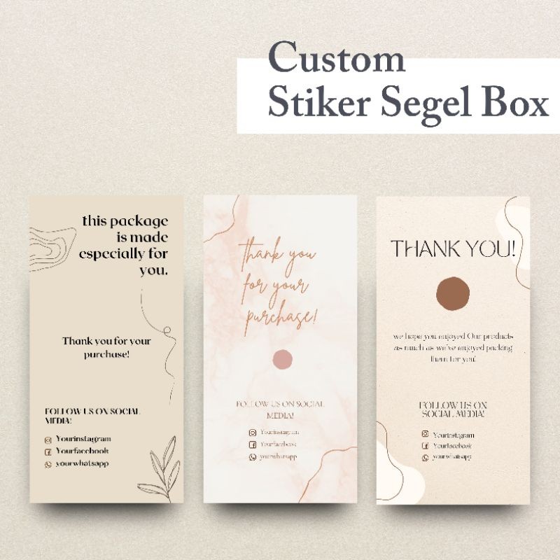 

Stiker Segel Box Packaging, Stiker Packaging