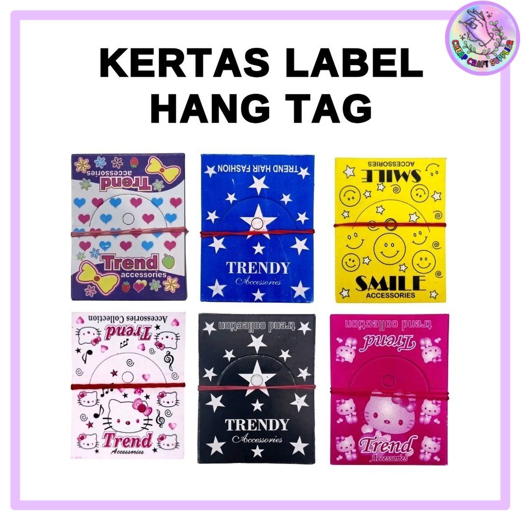 

Kertas Lebel aksesoris isi 100 lembar
