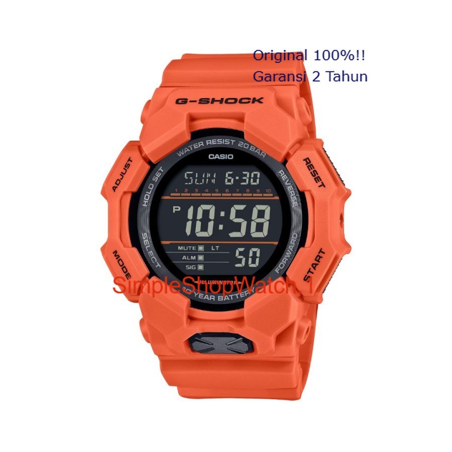 Original 100% Casio G-SHOCK GD-010-4DR Jam Tangan Pria Digital GSHOCK GD-010-4 GD010 Garansi Resmi 2