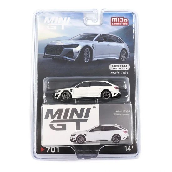 Diecast Mini GT Audi ABT RS6-R Glacier White Metallic 00701-MJ