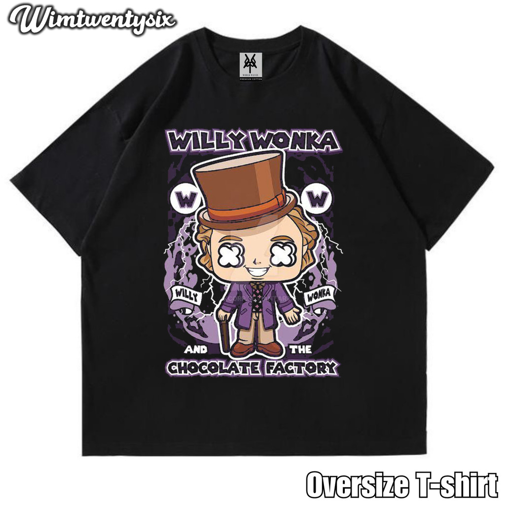KAOS OVERSIZE | VINTAGE | T-SHIRT OVERSIZE | KAOS WILLY WONKA CHOCOLATE FACTORY