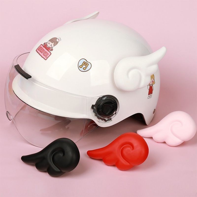 Aksesoris motor listrik/dekorasi sayap motor listrik lucu/aksesoris helm/dekorasi sayap malaikat